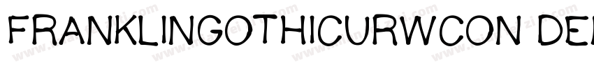FRANKLINGOTHICURWCON DEM字体转换